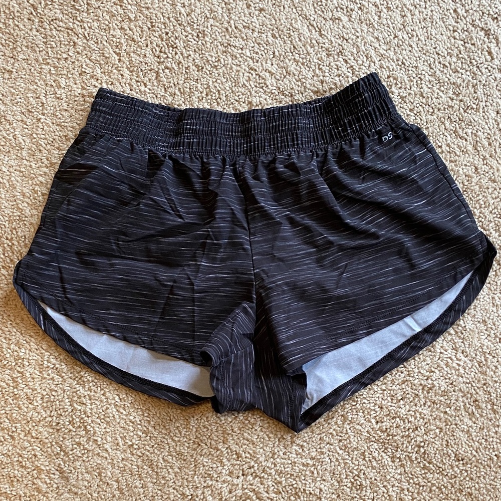 DSG Black Striped Women's Athletic Shorts